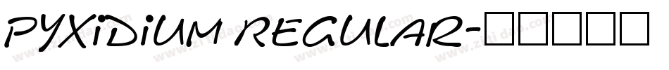 Pyxidium Regular字体转换